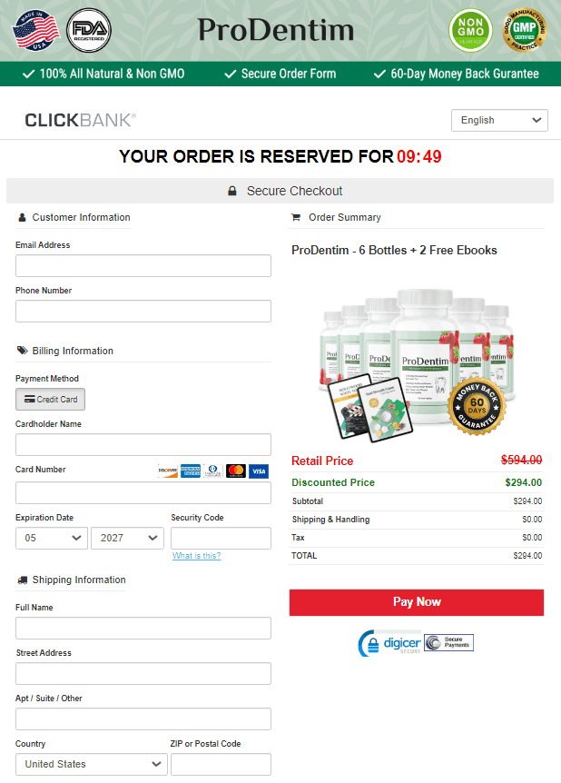 prodentim order page